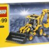 LEGO Technic Excavator 8455 + tor wyścigowy z 2 autami, elektryczne, 2,4 m